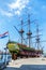 The Amsterdam, three-masted ship, clipper ship, replica, Dutch East India Company ship, Maritime Museum, Amsterdam, Holland,