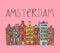 Amsterdam, vector card