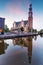 Amsterdam - The Westerkerk church, Netherlands at night