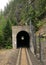 Amtrak through the Gaynor Tunnel in Montana