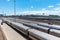 Amtrak and Metra Trains at the Union Station Rail Yard