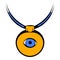 Amulet against the evil eye icon, icon cartoon
