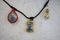 Amulets with necklace, sacred things that Thai people, Buddhism, worship, faith, belief