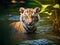 amur tiger  Made With Generative AI illustration