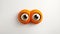 Amusing, cheerful toy with bright orange color. generated by AI tool