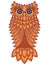 Amusing orange owl