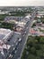 Anabu, Imus, Cavite, Philippines - Aerial of the city, and Aguinaldo Highway northbound to coastal road