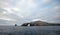 Anacapa Islands Arch Rock and lighthouse at Channel Islands National Park off the coast of California USA