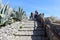 Anacapri - Scalinata di accesso alla terrazza belvedere di Monte Solaro