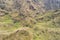 Anaga Las Carboneras steep cliffsTenerife Canary Islands Canaries Spain aerial drone view