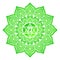 Anahata Fourth chakra vector illustration. Heart chakra symbol. For logo yoga healing meditation.