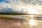 Anakena Beach on Easter Island, Rapa Nui in Chile