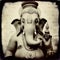 analog photo mugshot of a ganesh generative AI