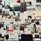 Analog Photography Collage: Office Millennium In Minimalist Style