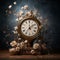 Analog Splendor: A Surreal Composition of a Mesmerizing Vintage Clock