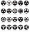 Analog Stereo Tape Reels Icon set, Vector