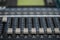 Analogic Sound Mixer. Professional audio mixing console radio and TV broadcasting