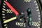 Analogue airspeed indicator