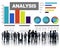 Analysis Analyzing Information Bar Graph Data Statisitc Concept