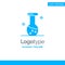 Analysis, Biochemistry, Biology, Chemistry Blue Solid Logo Template. Place for Tagline