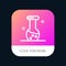 Analysis, Biochemistry, Biology, Chemistry Mobile App Button. Android and IOS Line Version