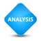 Analysis elegant cyan blue diamond button