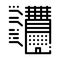 Analysis of functions of parts of residential building icon vector outline illustration