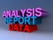 Analysis report data heading