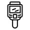 Analysis thermal imager icon, outline style