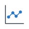 Analytic  vector glyph colour icon