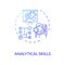 Analytical skill concept icon