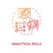 Analytical skill concept icon