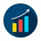 Analytics Growth Circle Icon