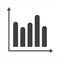 analytics icon on white background. statistics icon. Vector