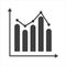 Analytics icon on white background. statistics icon. Vector