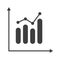 analytics icon on white background. statistics icon. Vector