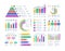 Analytics infographics elements. Data graphic, marketing chart diagram. Budget flat histogram. Statistic infographics