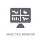 Analytics Monitor icon. Trendy Analytics Monitor logo concept on