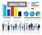 Analyzing Information Bar Graph Data Statistic Concept