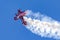 Anana Biplane aircraft acrobatic display at the Swansea Air