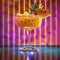 Ananas Margarita Cocktail on Neon Background, Pineapple Tropical Mocktail, Beach Party Coctail