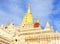 Ananda Temple majestic view on a blue sky on Bagan Archeological Zone in Burma