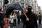 Anarchist Protester at Austerity Rally in London