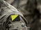 Anarcho-capitalism flag on military uniform. Anarcho-capitalism is a political philosophy and economic theory