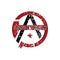 Anarchy Atheism Socialist Logo - Logotype