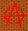 Anarchy Brick Wall Graffiti