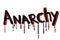 Anarchy. Punk\\\'s not dead. Vector isolated grunge lettering.