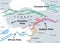 Anatolian Plate tectonics, North and East Anatolian Fault, gray map