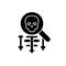 Anatomy black glyph icon