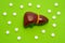 Anatomy and treatment of liver, gallbladder and biliary tract in concept photo on green background with polka dots and  pills. Med
